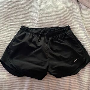 Nike Women's Dri Fit Mid Rise 3” Brief Lined Black Shorts